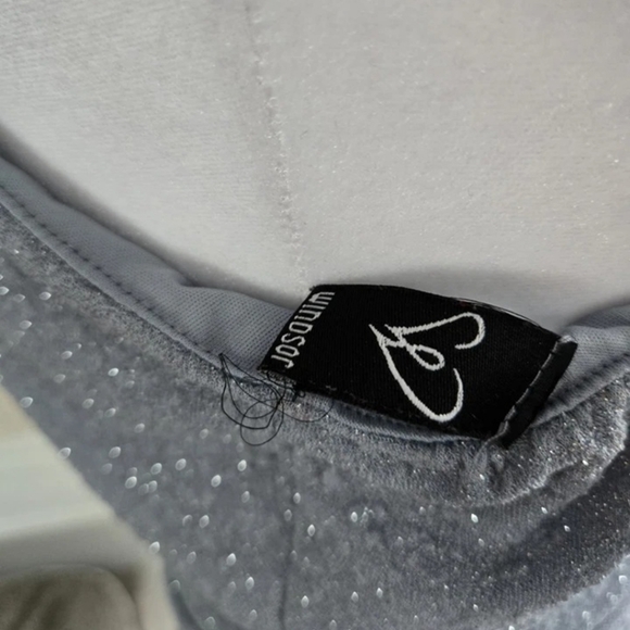 Windsor Women's Blue Sparkly Dress Size LargeOnly wore once 2016, now vintage. - Picture 4 of 5